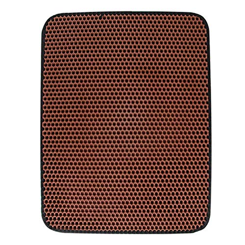 Rvest Tappeto di Sabbia per Gatti, Tappetino per Gatti Impermeabile a Doppio Strato con, Materassino per lettiera Impermeabile per Gatti per Gatti Sandbox Gatti Sandbox autopulenti coperti, 45 60 cm