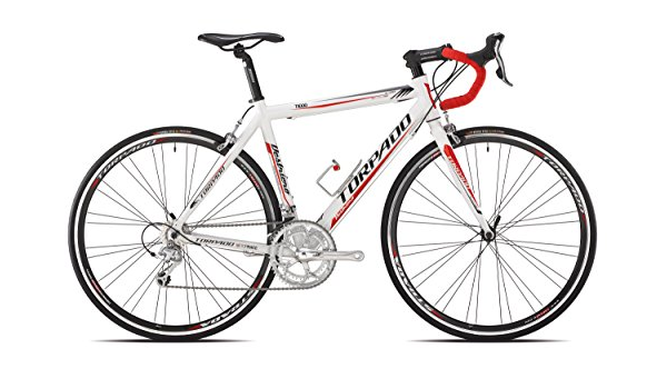 TORPADO Bici Corsa destriero 9v Alu Taglia 51 Bianco Rosso (Corsa Strada) /  Bicycle Road destriero 9s Alu Size 51 White Red (Road Race) : Sport e tempo  libero