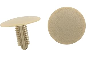 A ABSOPRO Rivets 6mm Trou 24.5mm Tête Plastique Beige (Ensemble de 20)