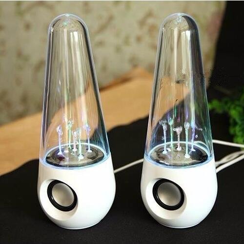 buwico 4 couleurs Dancing Water Show lumière LED musique fontaine haut-parleur pour ordinateur tablette PC pour ordinateur portable