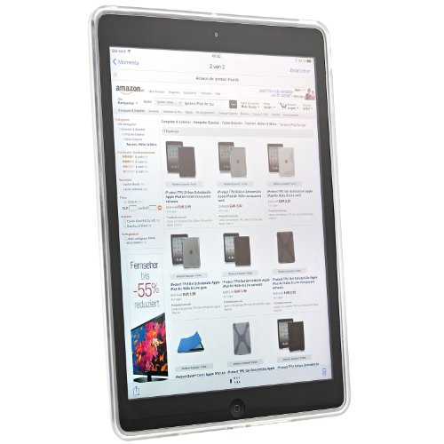 iProtect TPU Silikon Schutzhülle Apple iPad Air Hülle transparent weiß - 2