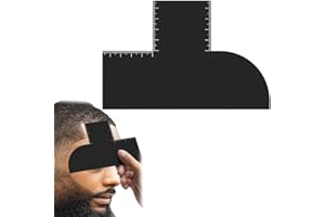 LQIOACU 1 Pezzo Strumento riutilizzabile per modellare l'attaccatura dei capelli del barbiere e strumento per allineare i bordi dello spray colorato, Forma a T