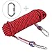 Produktbild Kletterseil 10m*12 mm mit 3 Karabiner, Outdoor Feuerleiter Seil, Fallschirm Statische Rettungsleine,Heavy Duty Seil, Sicherheit Dauerhaft Abseilen Abseilen Seil Höhlenforschung
