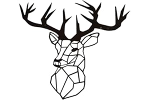 Hansmeier sculture e Parete in Metallo | Deer Head XXL | 83x93cm | Decorazione per casa | Modernità e atemporalità