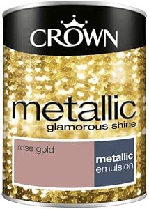 Crown Retail Metallics Rose Gold 1 25 L Amazon Co Uk Diy Tools