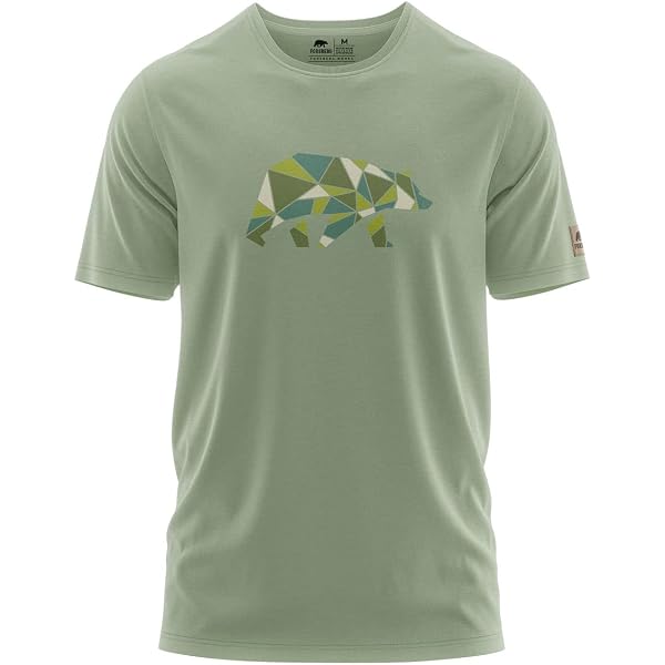 smilo & bron Maglietta unisex, girocollo, taglia media, 100% cotone, con motivo stampato, sabbia, S