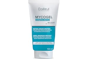 Bailleul | Mycogel | Gel lavant contre les mycoses cutanées | Nettoie, Apaise et Protège | Peaux et muqueuses génitales sensibles à tendance mycosique | Vegan | 150 ml