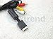 Produktbild AV TV Scart Kabel für Sony Playstation 2 PS2 PS3 Fernsehkabel 3-Chinch Adapter Stecker Kabel