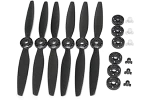 TAOKE Typhoon H 480 Drone Parts 3 Pairs Blade A B Eliche a sgancio rapido Elica autobloccante con Base Prop per YUNEEC 6pz (Black)