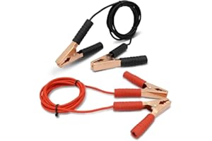 SQUADO - Coppia di Cavi per Batteria da 2000 Ampere, per Avviamento di Eemergenza Auto, Batteria Scarica, Accensione di Emergenza