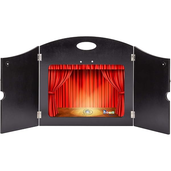 Teatrino Kamishibai In Legno Fatto A Mano, Teatro Giapponese Delle Ombre 2-in-1, Valigetta Portatile Per Bambini, Formato A3