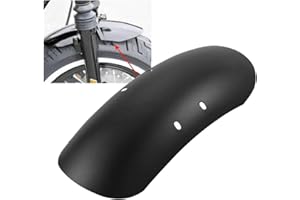 NATGIC Motorcycle Front Fender 1PCS Motorcycle Metal Iron Short 13 5/8" Front Fender Mudguard for Harley Davidson Forty Eight 48 XL1200X 2010-2017 - Matte Black