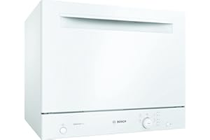 Bosch SKS51E32EU - Lave-vaisselle Compact Série 2 - Pose-libre, 55 cm - 6 couverts - 5 programmes - Moteur EcoSilence Drive - Blanc