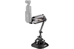 Tilta Hydra Alien Mini Electronic Suction Cup Set, Shock Absorbing Arm Set Compatible with DJI Action 3/4, DJI Pocket 3, Insta360 X4/X3, iPhone with Khronos - Titanium Grey HDA-T15-A-TG