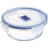 Luminarc Pure Box Active Round Airtight Glass Container 14 x 6 x 6.5 cm &ndash; 67cl Soda Suitable for Microwave, Suitable for Refr