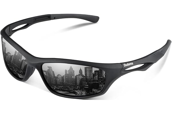 Duduma Lunettes de soleil homme polarisées Lunette de sport peche cyclisme UV400 Lunette polarisante per homme femme TR90