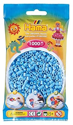 Hama 1000 perles à repasser bleu ciel