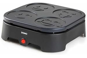 ‎DOMO DOMO DO8718P Pfannkuchenmacher Happy Faces 4P
