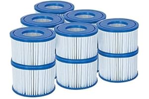 SUDS-ONLINE Compatible Bestway Hot Tub Filter Cartridge VI - Compatible With All Lay-Z-Spa Models - 6 x Twin Pack (12 Filters)