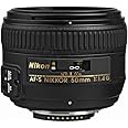 Nikon Nikkor 50mm 1.4G Interchangeable Prime Lens For Nikon Cameras 2180, Black