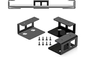 Niciksty Stojak pod stolik pod laptopa, stojak ze śrubą, do notebooka, MacBooka, klawiatury, kompatybilny z urządzeniami do 35 mm