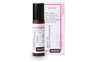 BEAUTE MEDITERRANEA COSMECEUTICALS Tratamiento Facial en Roll-on con Ácido Salicílico - Pieles con Tendencia de Acné e Imperfecciones - 10 ml - Elimina el Exceso de Sebo y Purifica - 100% Vegano - Beauté Mediterranea Spot Lover