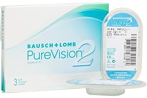 PureVision 2 BAUSCH + LOMB lentillas mensuales esféricas, 3 unidades / 8.6 BC / 14.00 DIA / -03,50