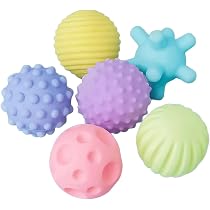 Set di palline sensoriali con 6 palline testurizzate morbide e ...