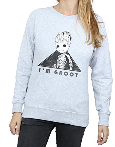 Marvel-Damen-Guardians-Of-The-Galaxy-Vol-2-Groot-Mono-Triangle-Sweatshirt