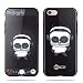 Produktbild Hülle iphone 6S plus,iphone 6 plus Cartoon Case,SaKuLa 360 Grad Schutzhülle + Panzerglas, Schale Design Hochwertig Gehärtetes Kunststoff +TPU Rahmen Hybrid Back Cover Handyhülle Kratzfest Schutzhülle für iphone 6/6S plus,Ultra Dünn Schlank-Style Premium Tasche Handytasche Etui Bumper Schale für iphone 6/6S plus [Anti-Scratch]-Meijingjing BLACK