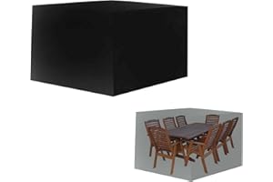 LEGENDTECH RGRE Housse De Meuble De Jardin Impermeable 420D 110x110x74cm, Housse De Protection Etanche pour Meubles De Jardin, Bâche Table Jardin Carrée, Housse De Table Exterieur Bâche De Protection