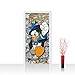 Produktbild Türtapete selbstklebend 91x211 cm PREMIUM PLUS Tür Fototapete Türposter Türpanel Foto Tapete Bild - DISNEY Donald Duck Kindertapete Cartoon Comic Ente - no. 1063