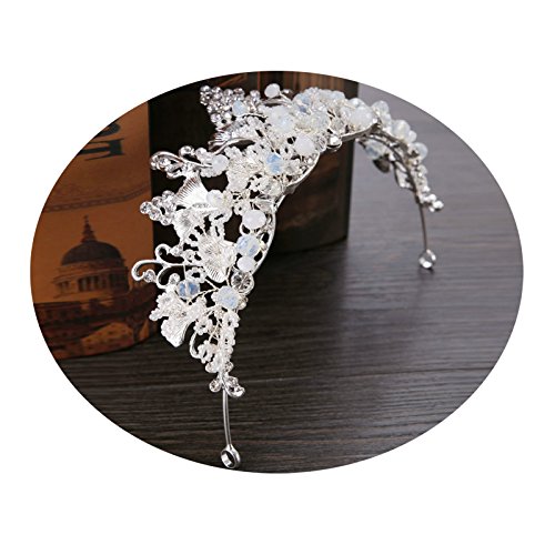 AMDXD Wedding Hair Accessories for Women,Bridal Headbands Tiara Crown Shiny Crystals for Girls