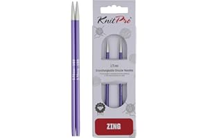 KnitPro Zing Agujas circulares intercambiables de 10 cm | 3,75 mm