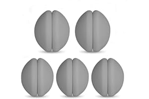 FY&XZH Duschvorhang Gewichte, robuste magnetische Gewichte an der Unterseite mit rostfreier Silikonbeschichtung, verhindern, dass der Vorhang im Wind weht, geeignet für Flaggen, Vorhänge (5 Paare, Grau)