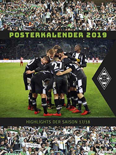Borussia Mönchengladbach 2019 - Posterkalender, Fußballkalender, Fankalender 2019 - 48 x 64 cm