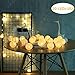 Produktbild ELINKUME® LED Baumwollkugeln Lichterkette, 20er LEDs 4M/13,12ft, Stromversorgung über USB, Warmweiß Cotton Ball Stimmungsbeleuchtung für Balkon Fenster Party Hochzeit Weihnachten