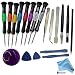 Produktbild ACENIX® - 20 In 1 Reparatur Öffnungs Werkzeug Kit Schraubendreher Set Für iPhone 3,3GS,4,4S,5,5S,5C iPad 1,2,3,4 iPod iTouch PSP NDS & HTC ,Samung Galaxy S2 , S3 , S4 , S5, Nokia, Strapazierfähiger PVC Saugnapf Mit Naylon Spugder Für Display Ersatz/