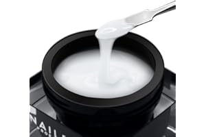 NAILFOR Premium Prestige 20ML Gel Uv Builder - Gel Unghie Ricostruzione Professionale, Costruttore per Unghie, Trifasico e Autolivellante Super Resistente. Non Brucia (ICE WHITE)