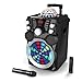 Produktbild HAISER HSR 119 | Disco-Sound-Maschine mit • 400 Watt Musikleistung • Akku • kabellosem Mikrofon • Bluetooth • USB • MP3 • Radio • AUX-IN • LED Disco Light • Fernbedienung | Mobile Musik-Box-Anlage