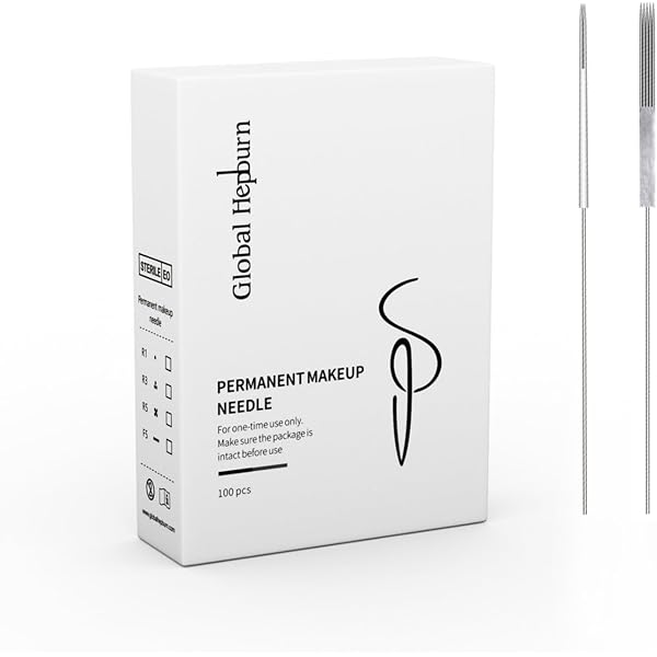 ATOMUS 100 Stück Microblading Nadeln & Tips Set – 3R, 0,35 Mm, 316L Edelstahl, Für Permanent Make-up