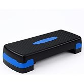 T-LOVENDO.ES Aerobics Step Platform Fitness at Home Adjustable in 2 Heights, 68 x 28 x 10/15 cm, Non-Slip Base, Ideal Legs an