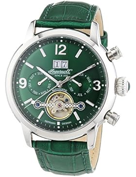 Ingersoll Herren-Armbanduhr XL Belle Star Chronograph Automatik Leder IN1826GR