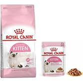 Royal Canin Kitten Kitten Food 2 Kg + Royal Canin Kitten Wet Food 2 Pieces (Original)