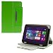 Produktbild UC Express® Hochwertige Tablet Schutzhülle für Acer Iconia One 10 A3-A30 Tasche Hülle mit Standfunktion kombiniert Schutz und Design in 9 verschiedenen Farben aus hochwertigem Kunstleder Cover Case Universal Schutzhülle Farbauswahl, Farben:Grün