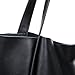 Fineplus Women's New Extra Large Fashion Leather Lady Versa Diaper Shopper Shoulder Bag Black