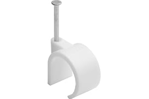 Debflex 700416 - Attacco filo elettrico per cavi elettrici, fissaggio e collegamento del cavo, chiodo di fissaggio, attacco Ø 20 A 25 mm, confezione da 50 - Debflex 700416