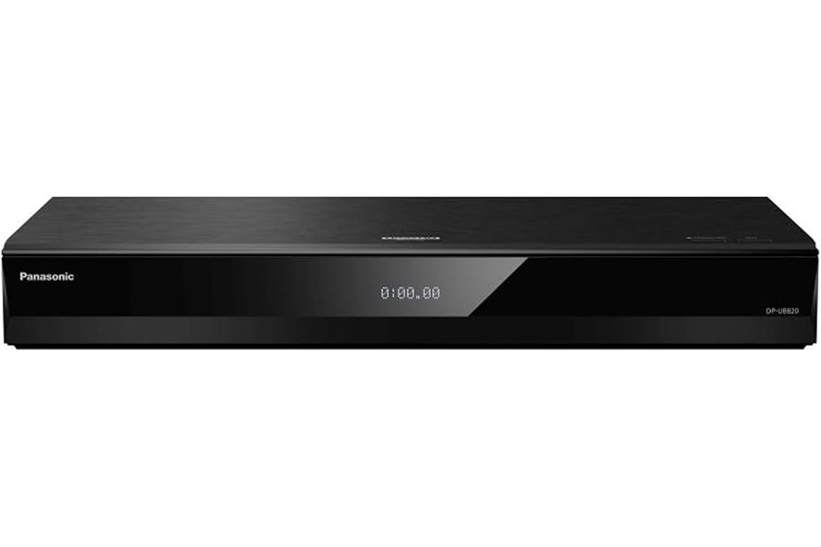 Panasonic DP-UB820EB 4K Blu-Ray DVD Player for TV, Ultra HD, Dolby Vision, HCX Processor, Dolby Atmos, HDR10+, Hi Res Audio, 4K HDR Pro, 7.1ch analogue output, Wireless LAN Built in, Black