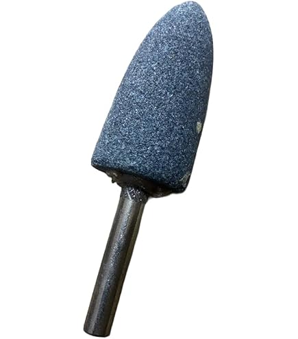 10Pcs 20mm Aluminum Oxide Cylindrical Grinding Stones - 1/4" Hex Shank Rotary Tool Bits For Metal & Wood