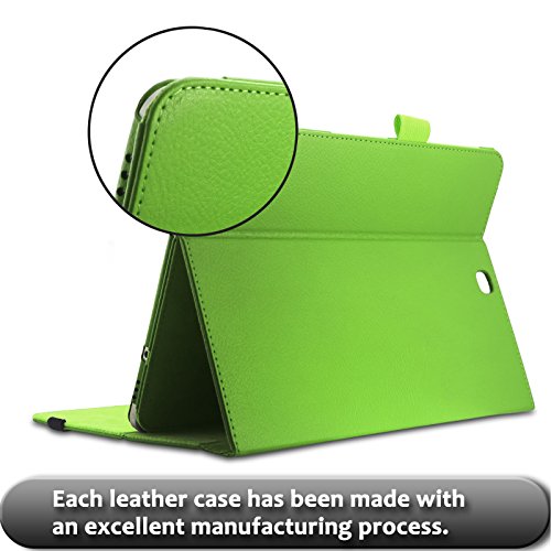 Infiland Samsung Galaxy Tab S2 9.7 Bluetooth Tastatur Hülle Keyboard Case – Slim Fit Kunstleder Stand Tasche mit Hochwertige Abnehmbar Drahtlos Bluetooth Tastatur für Samsung Galaxy Tab S2 T810N / T815N (9,7 Zoll) Tablet(QWERTZ Tastatur, Grün) - 7